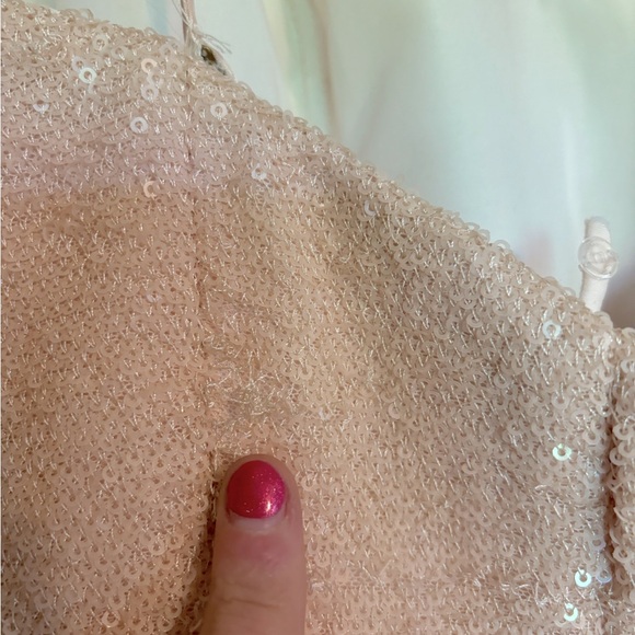 Allure Bridesmaids 1471 strapless sequin dress - Picture 4 of 9